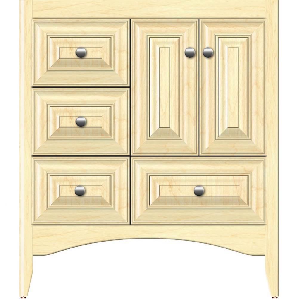 30 X 18 X 34.5 Wallingford Vanity Classic Miter Nat Maple Lh