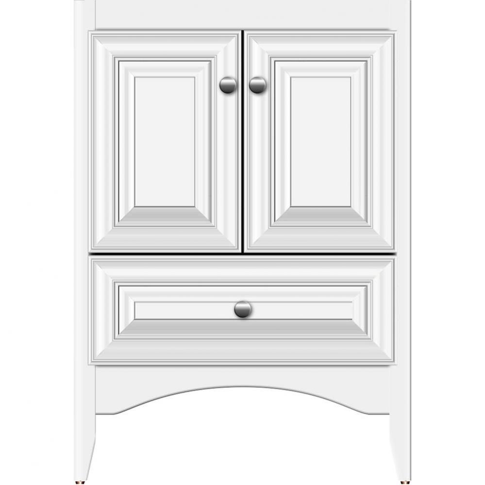 24 X 18 X 34.5 Wallingford Town Vanity Classic Miter Sat White 3 Drw