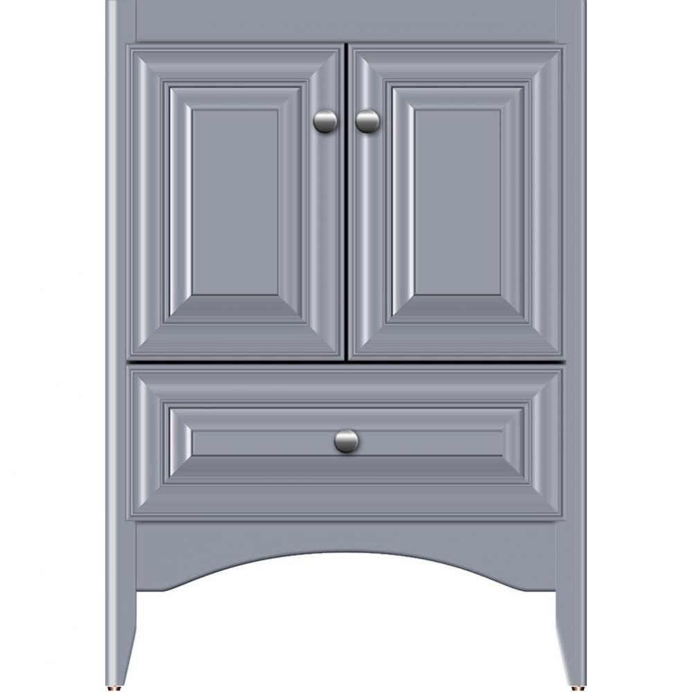 24 X 21 X 34.5 Wallingford Town Vanity Classic Miter Sat Silver 3 Drw