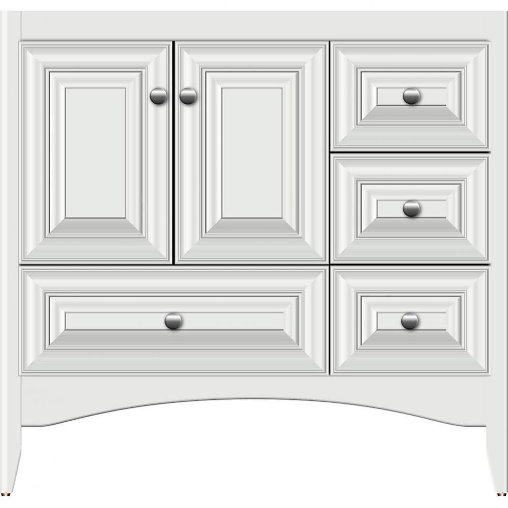 36 X 18 X 34.5 Wallingford Vanity Classic Miter Powder Grey Rh