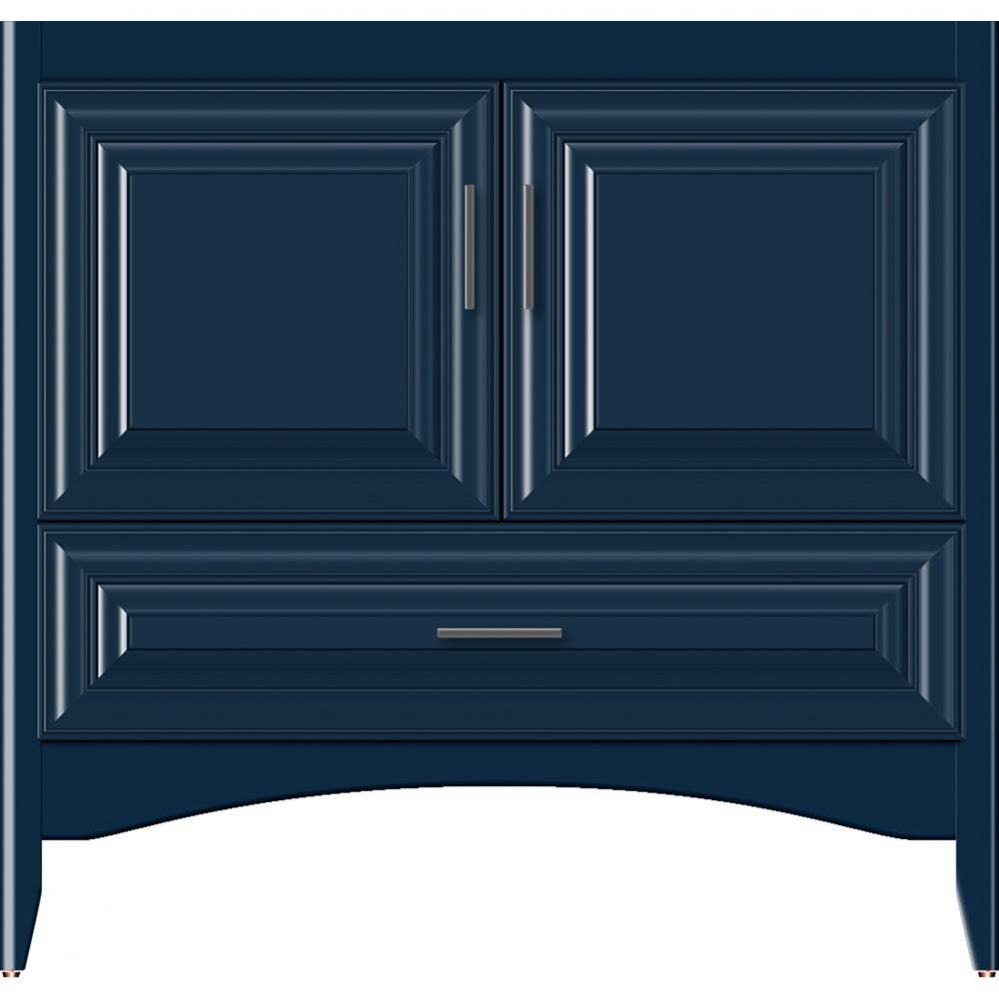 36 X 21 X 34.5 Wallingford Town Vanity Classic Miter Lapis Night 3 Drw