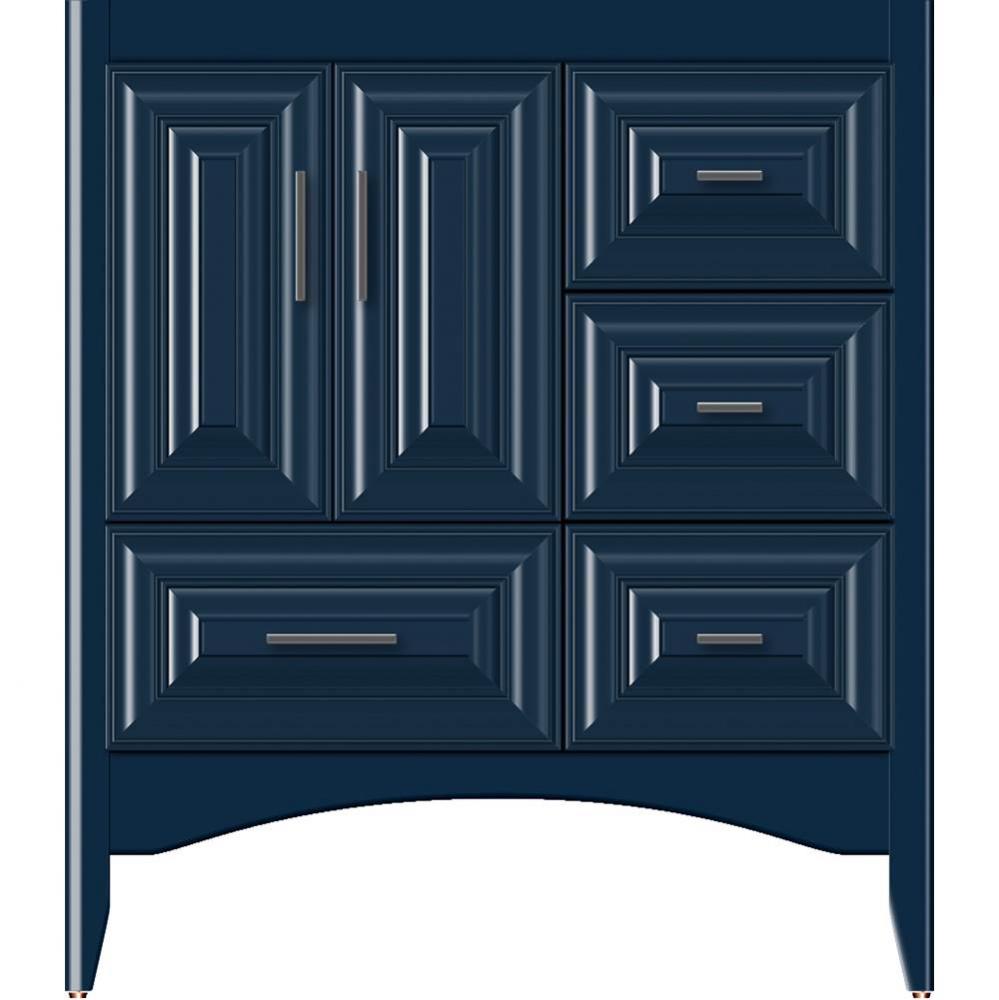 30 X 21 X 34.5 Wallingford Vanity Classic Miter Lapis Night Rh