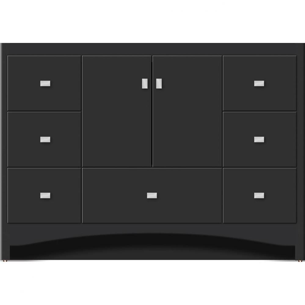 48 X 21 X 34.5 Ravenna Vanity Slab Sat Black Sb