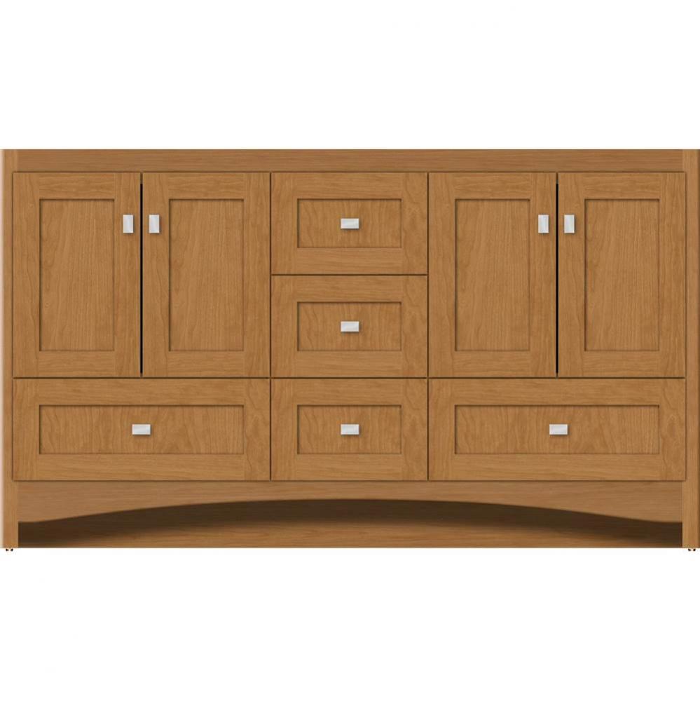 60 X 21 X 34.5 Ravenna Vanity Shaker Nat Cherry Db