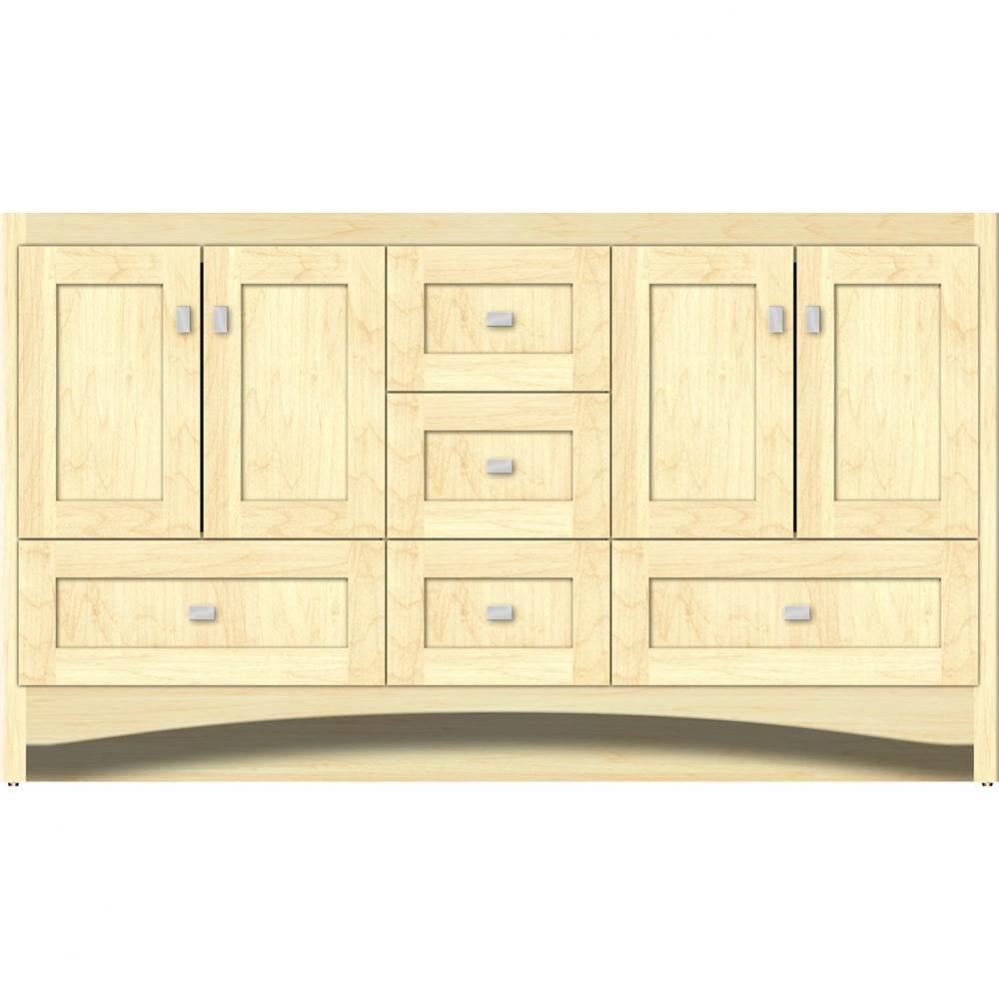 60 X 18 X 34.5 Ravenna Vanity Shaker Nat Maple Db