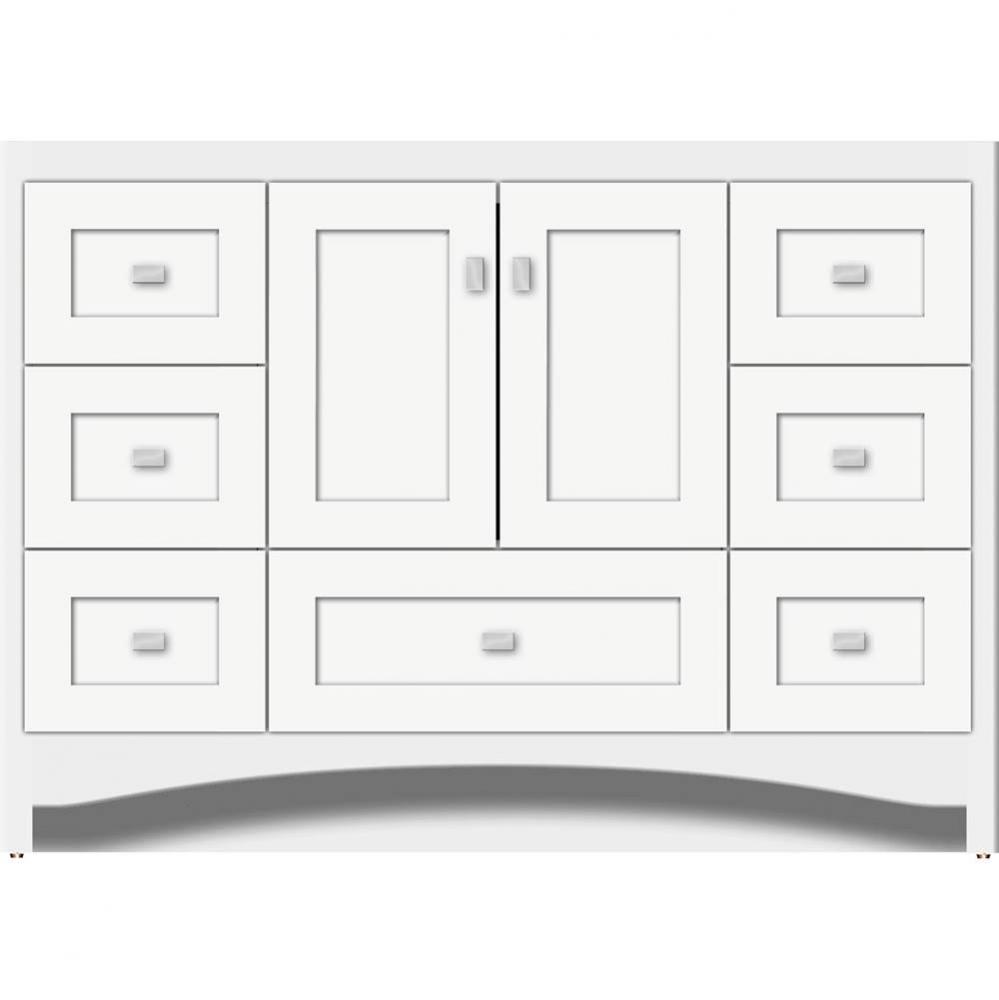 48 X 21 X 34.5 Ravenna Vanity Shaker Sat White Sb