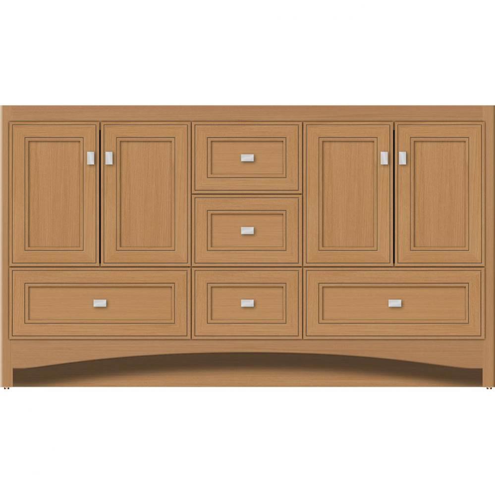 60 X 21 X 34.5 Ravenna Vanity Deco Miter Nat Oak Db