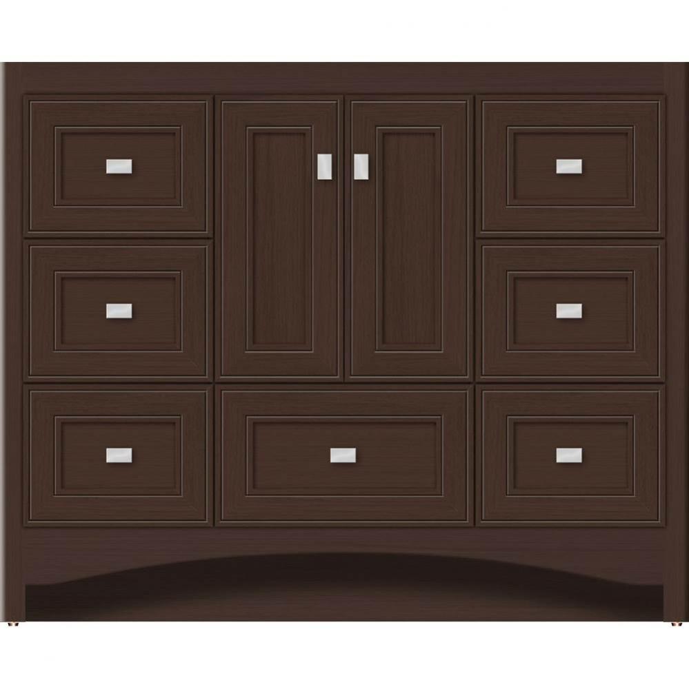 42 X 18 X 34.5 Ravenna Vanity Deco Miter Choc Oak Sb