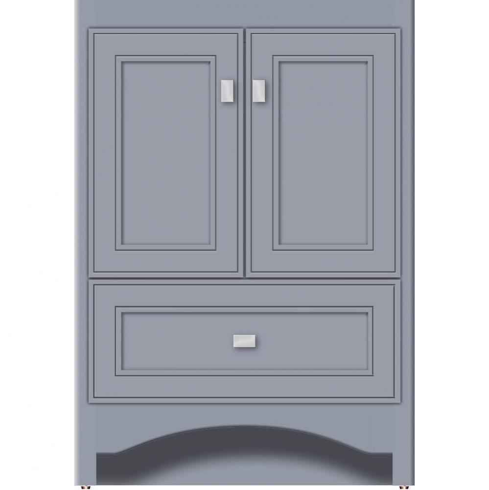 24 X 18 X 34.5 Ravenna Vanity Deco Miter Sat Silver Std