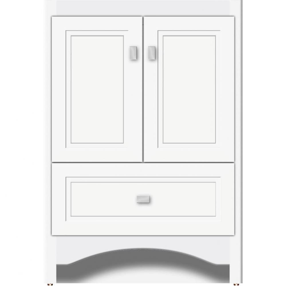 24 X 21 X 34.5 Ravenna Vanity Ogee Miter Sat White Std