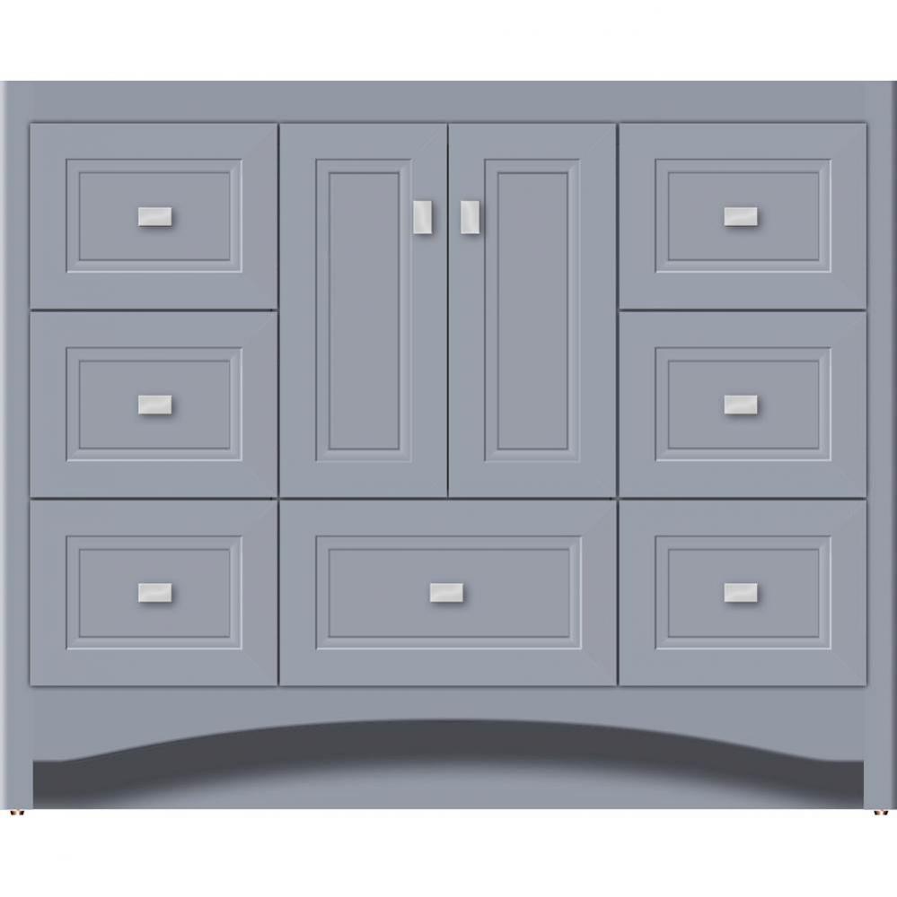 42 X 18 X 34.5 Ravenna Vanity Ogee Miter Sat Silver Sb