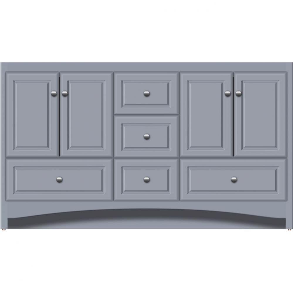 60 X 18 X 34.5 Ravenna Vanity Ultra Sat Silver Db