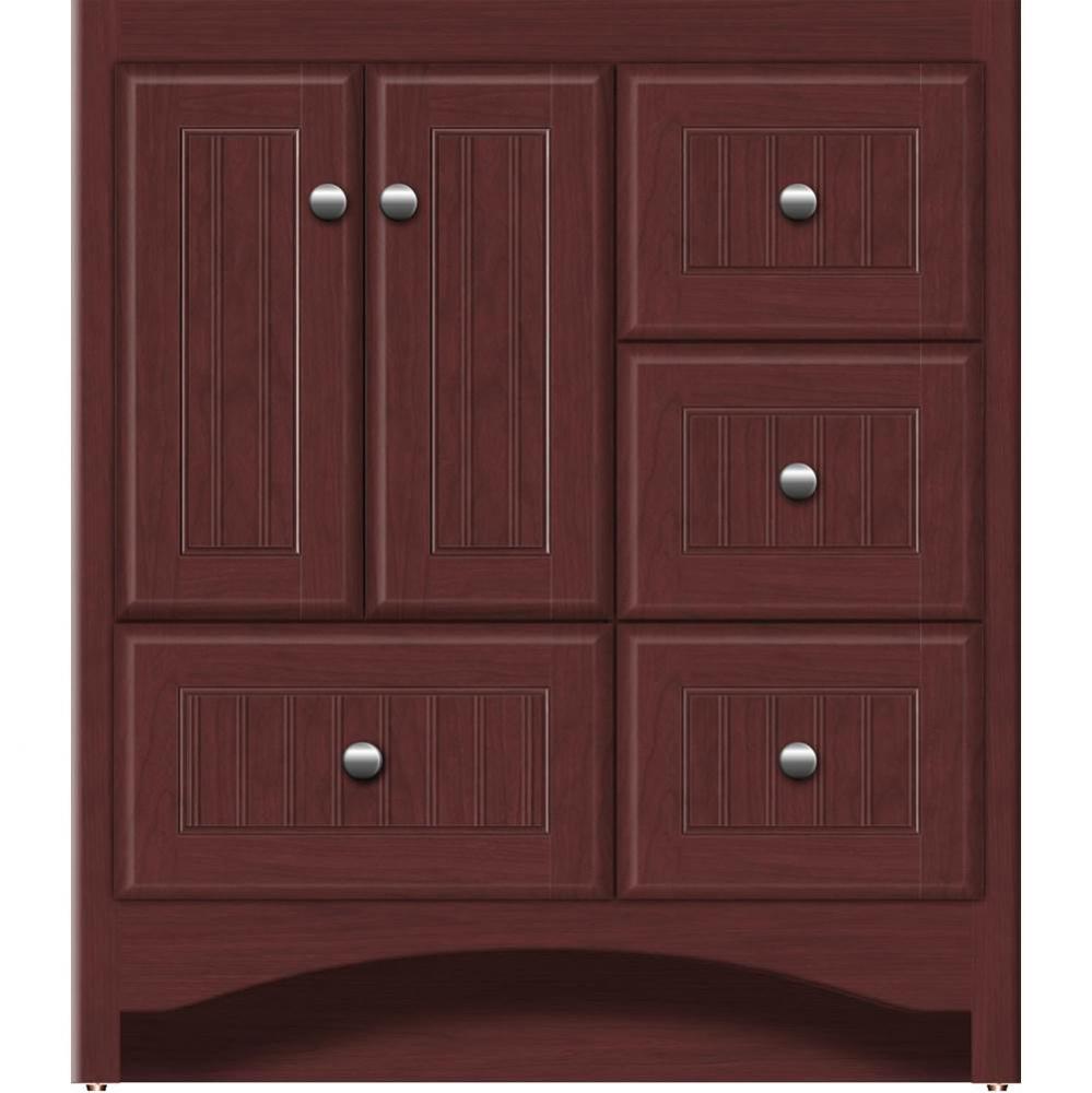 30 X 18 X 34.5 Ravenna Vanity Beaded Dk Cherry Rh