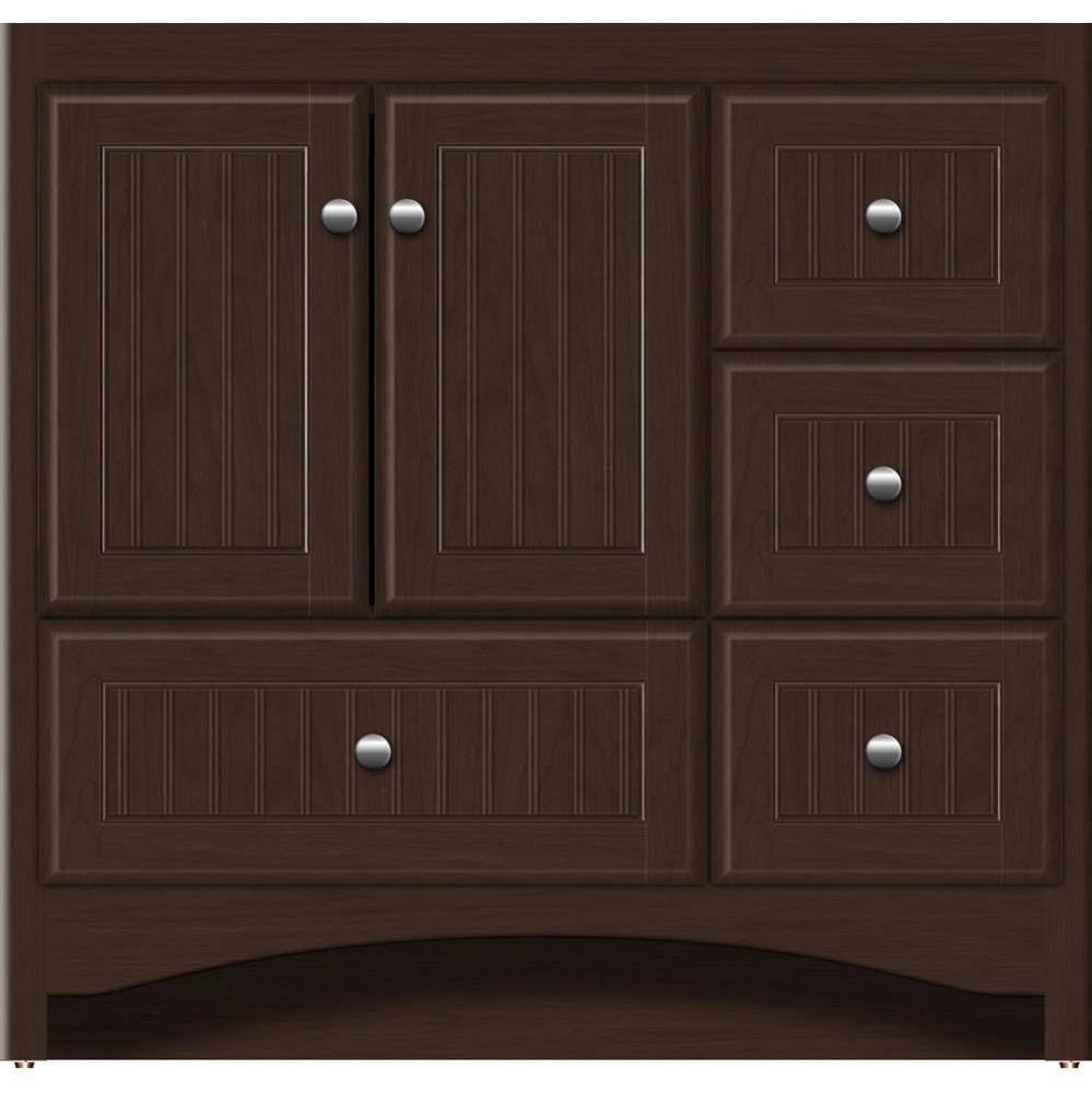 36 X 21 X 34.5 Ravenna Vanity Beaded Choc Cherry Rh