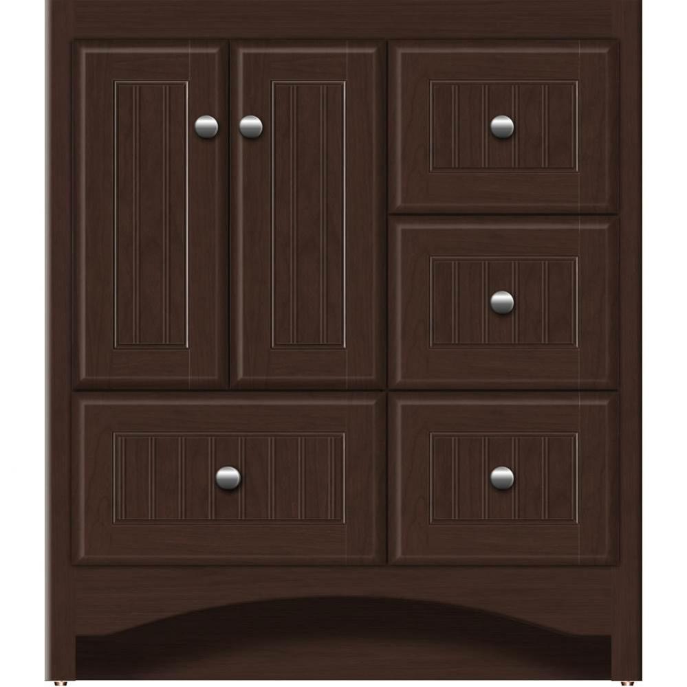 30 X 21 X 34.5 Ravenna Vanity Beaded Choc Cherry Rh