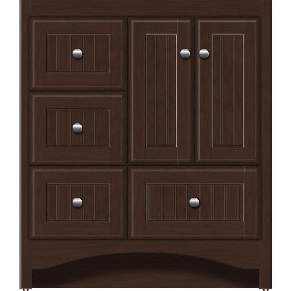 30 X 21 X 34.5 Ravenna Vanity Beaded Choc Cherry Lh