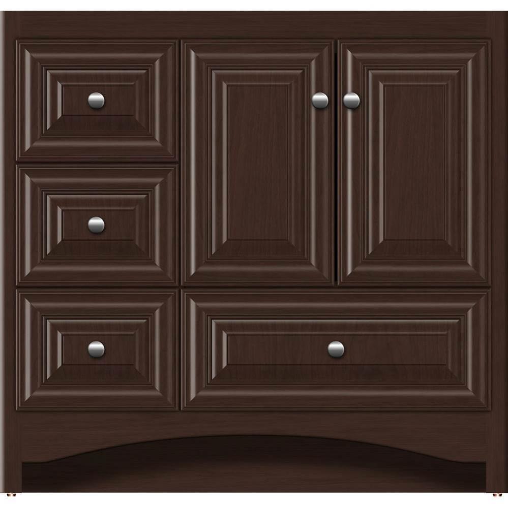 36 X 21 X 34.5 Ravenna Vanity Classic Miter Choc Cherry Lh