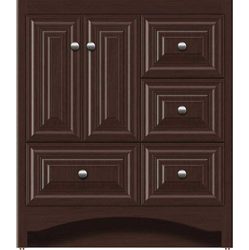 30 X 18 X 34.5 Ravenna Vanity Classic Miter Choc Cherry Rh