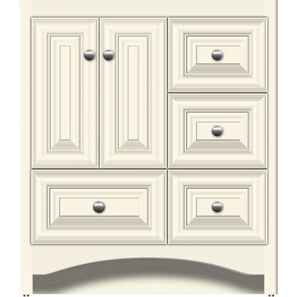 30 X 18 X 34.5 Ravenna Vanity Classic Miter Sat Biscuit Rh