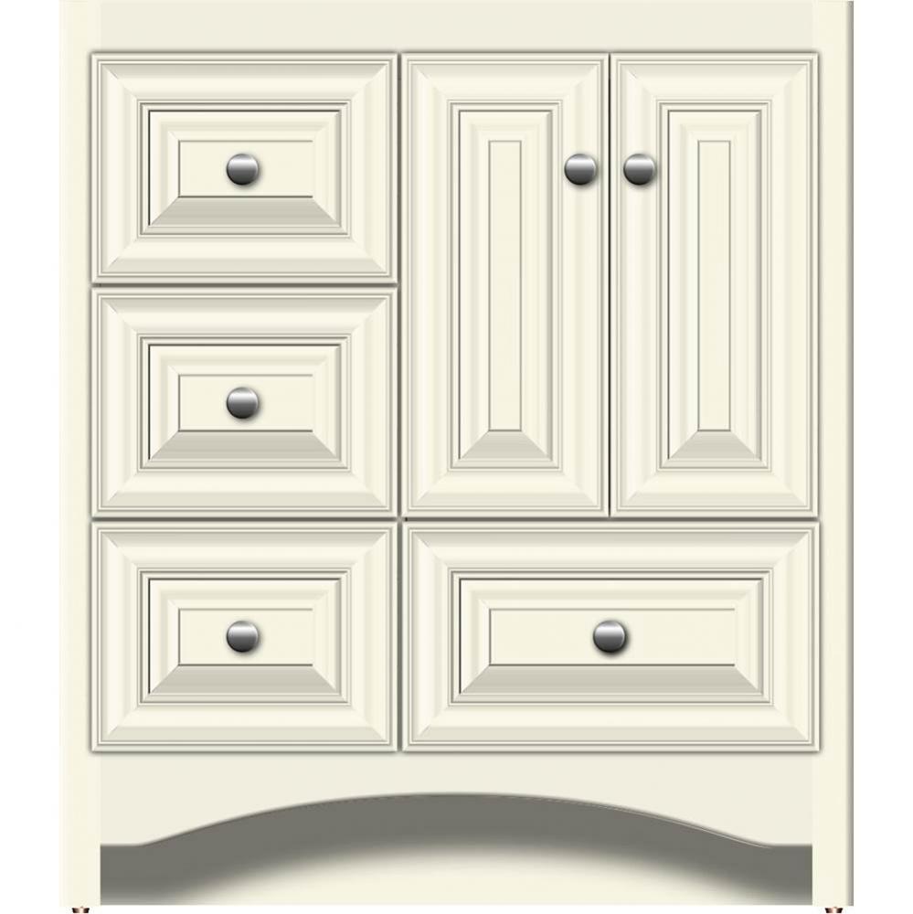 30 X 18 X 34.5 Ravenna Vanity Classic Miter Sat Biscuit Lh