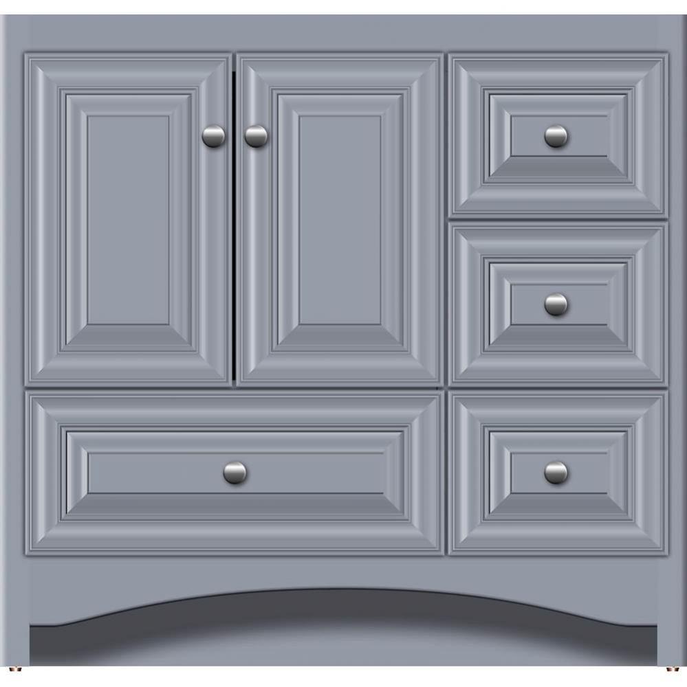 36 X 21 X 34.5 Ravenna Vanity Classic Miter Sat Silver Rh