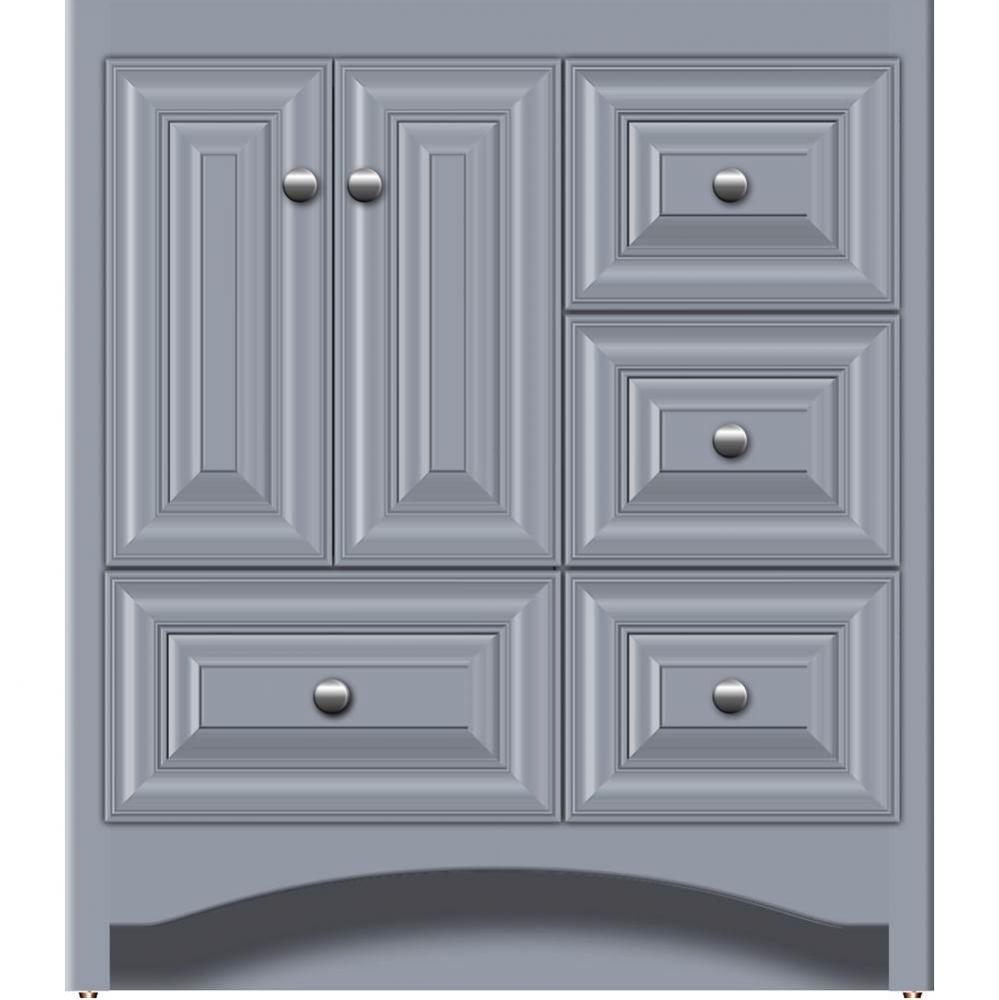 30 X 18 X 34.5 Ravenna Vanity Classic Miter Sat Silver Rh