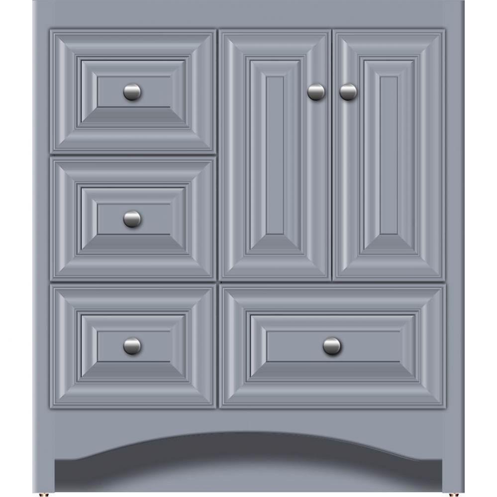 30 X 21 X 34.5 Ravenna Vanity Classic Miter Sat Silver Lh