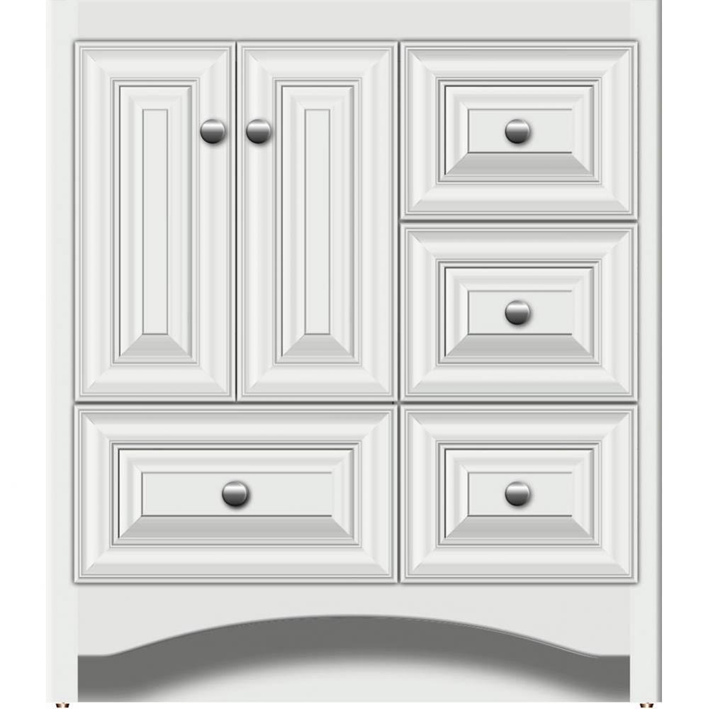 30 X 18 X 34.5 Ravenna Vanity Classic Miter Powder Grey Rh