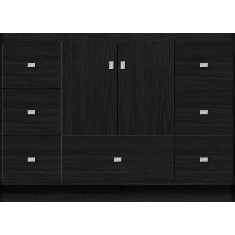 48 X 21 X 34.5 Montlake Vanity Slab Midnight Oak Sb