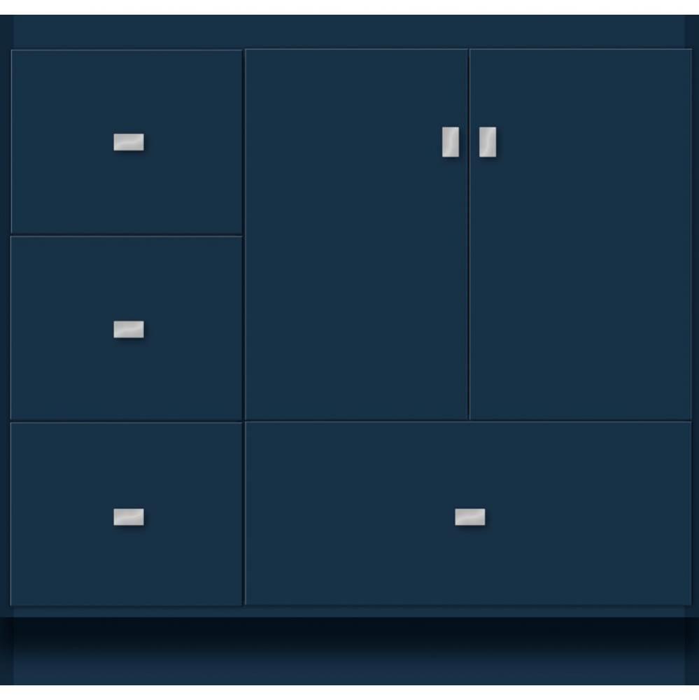 36 X 21 X 34.5 Montlake Vanity Slab Lapis Night Lh