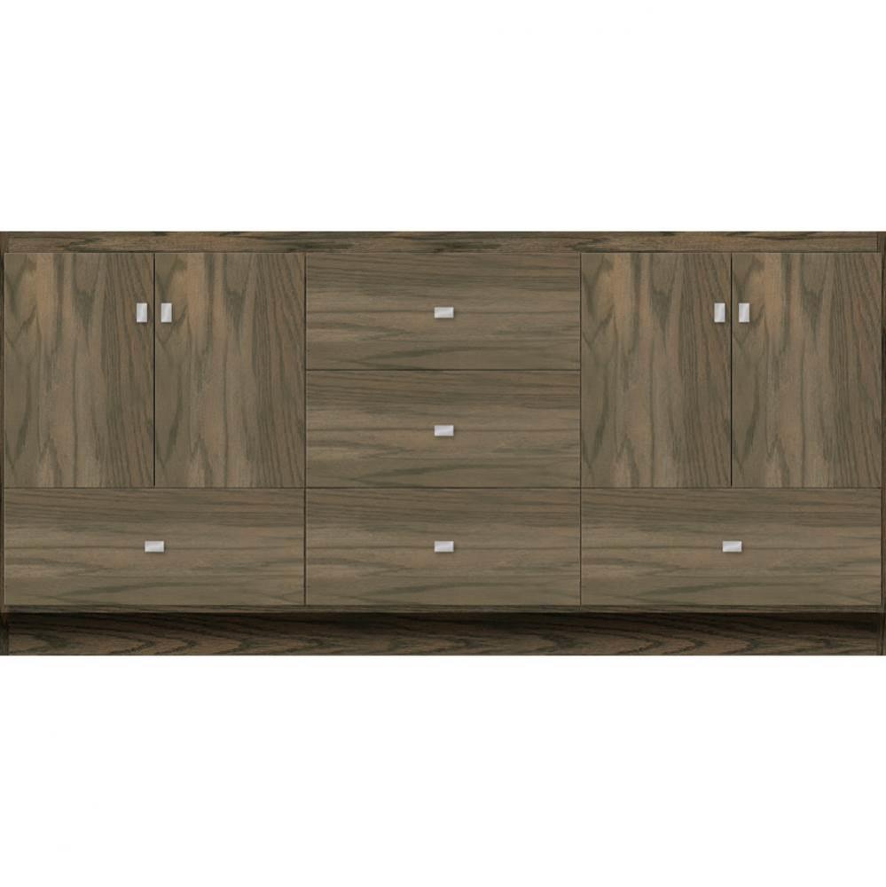 72 X 18 X 34.5 Montlake Vanity Slab Dusky Oak Db