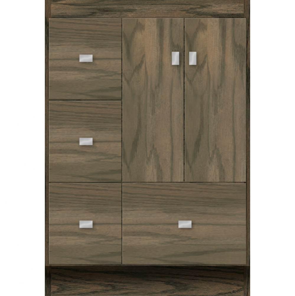 24 X 18 X 34.5 Montlake Vanity Slab Dusky Oak Lh