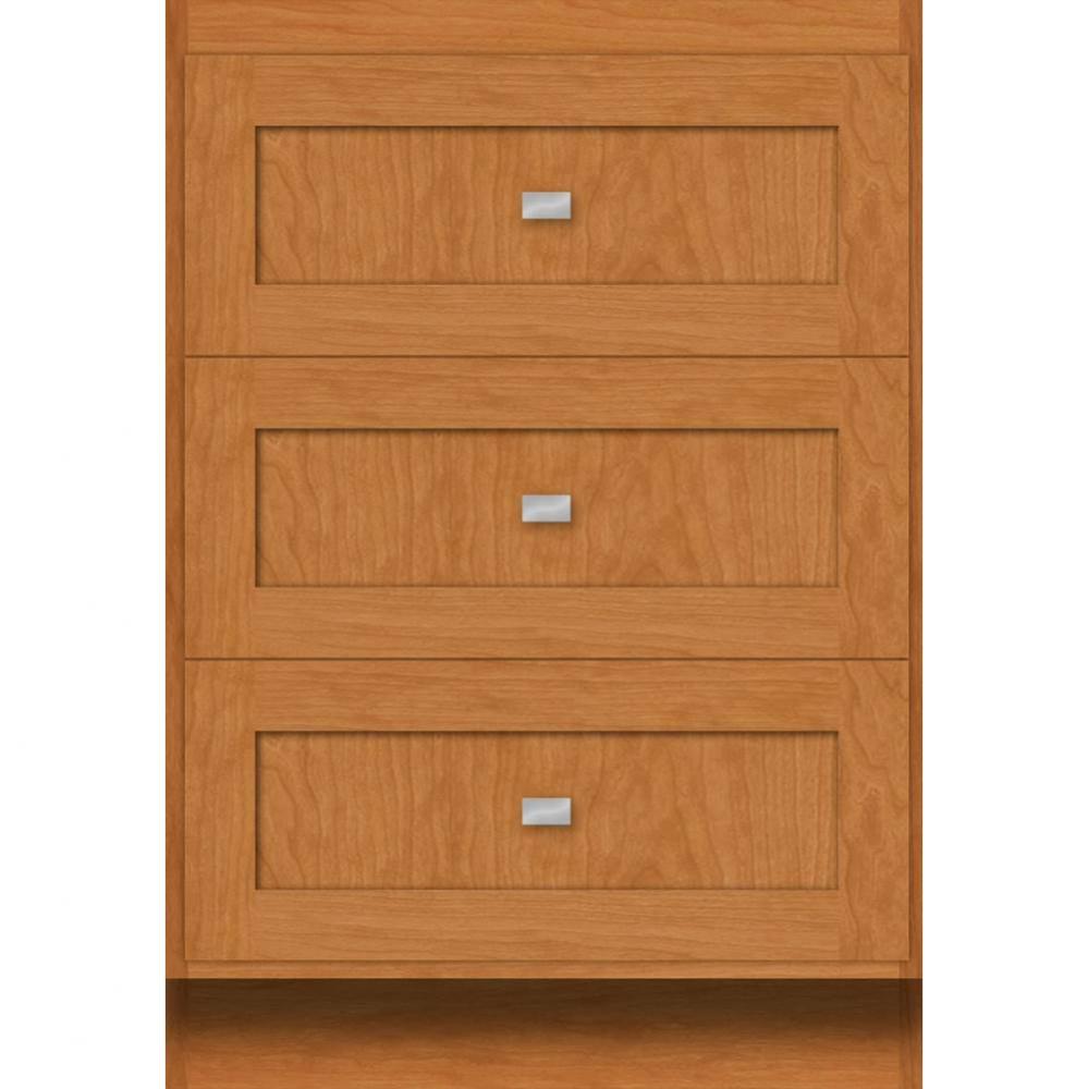 24 X 18 X 34.5 Montlake Drawer Bank Shaker Nat Cherry