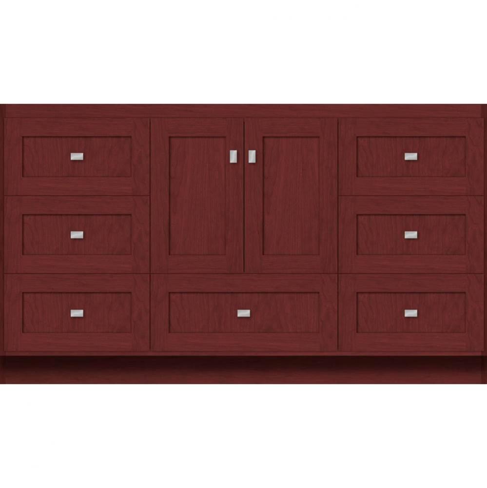 60 X 21 X 34.5 Montlake Vanity Shaker Dk Cherry Sb