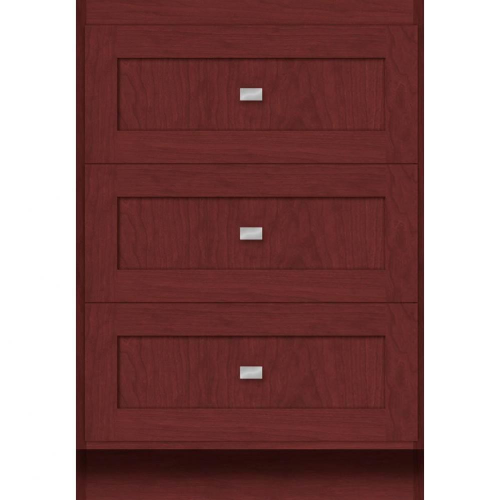 24 X 21 X 34.5 Montlake Drawer Bank Shaker Dk Cherry