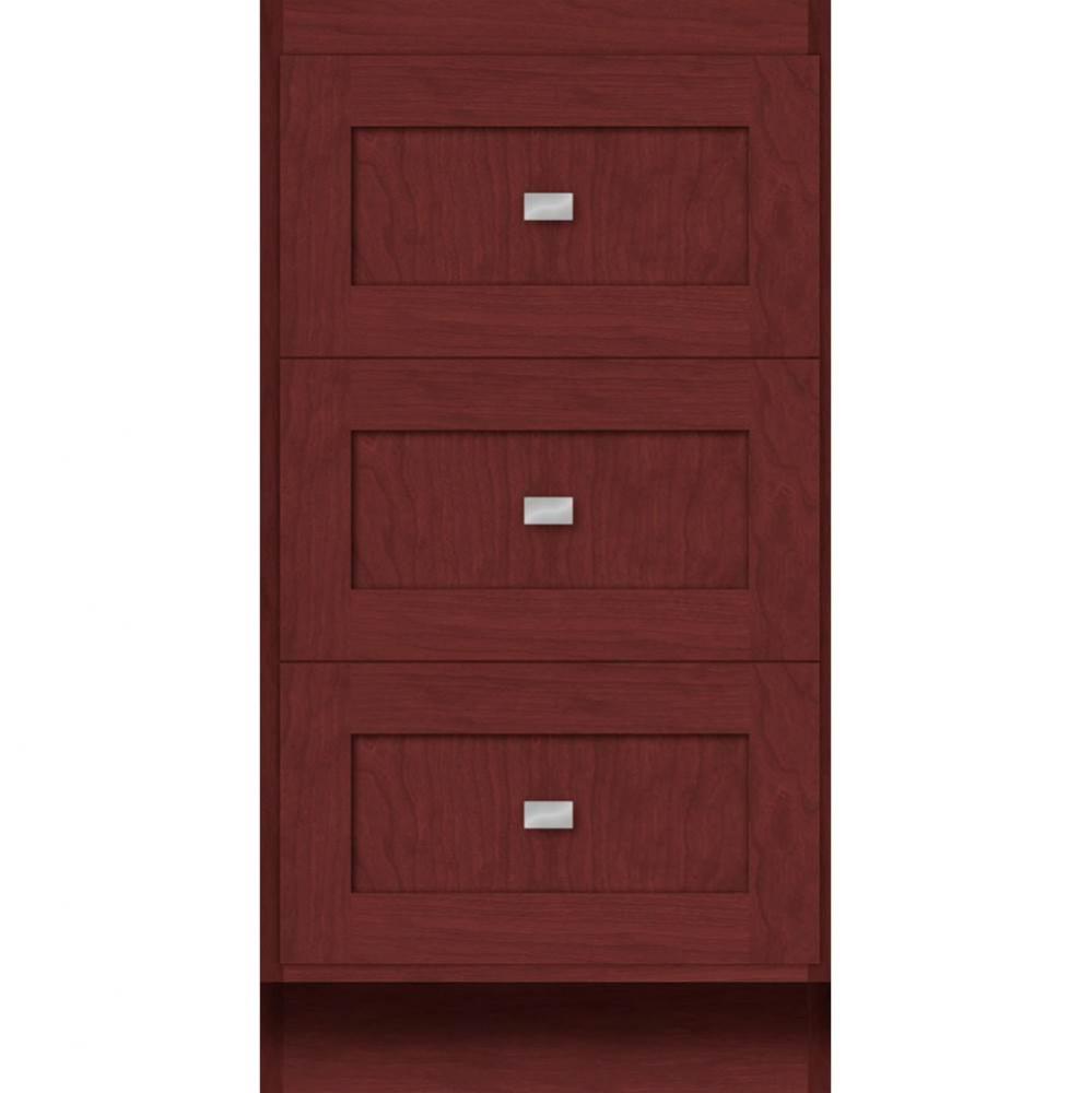 18 X 18 X 34.5 Montlake Drawer Bank Shaker Dk Cherry