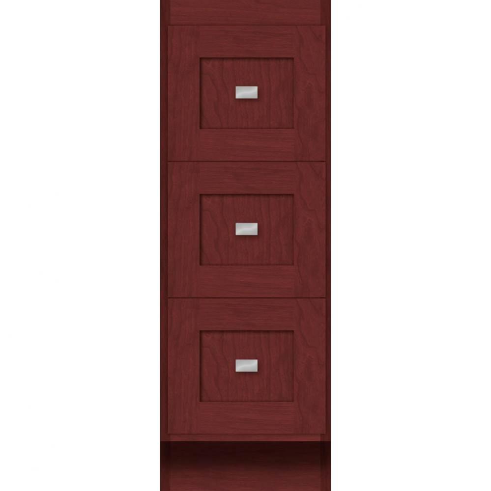 12 X 21 X 34.5 Montlake Drawer Bank Shaker Dk Cherry