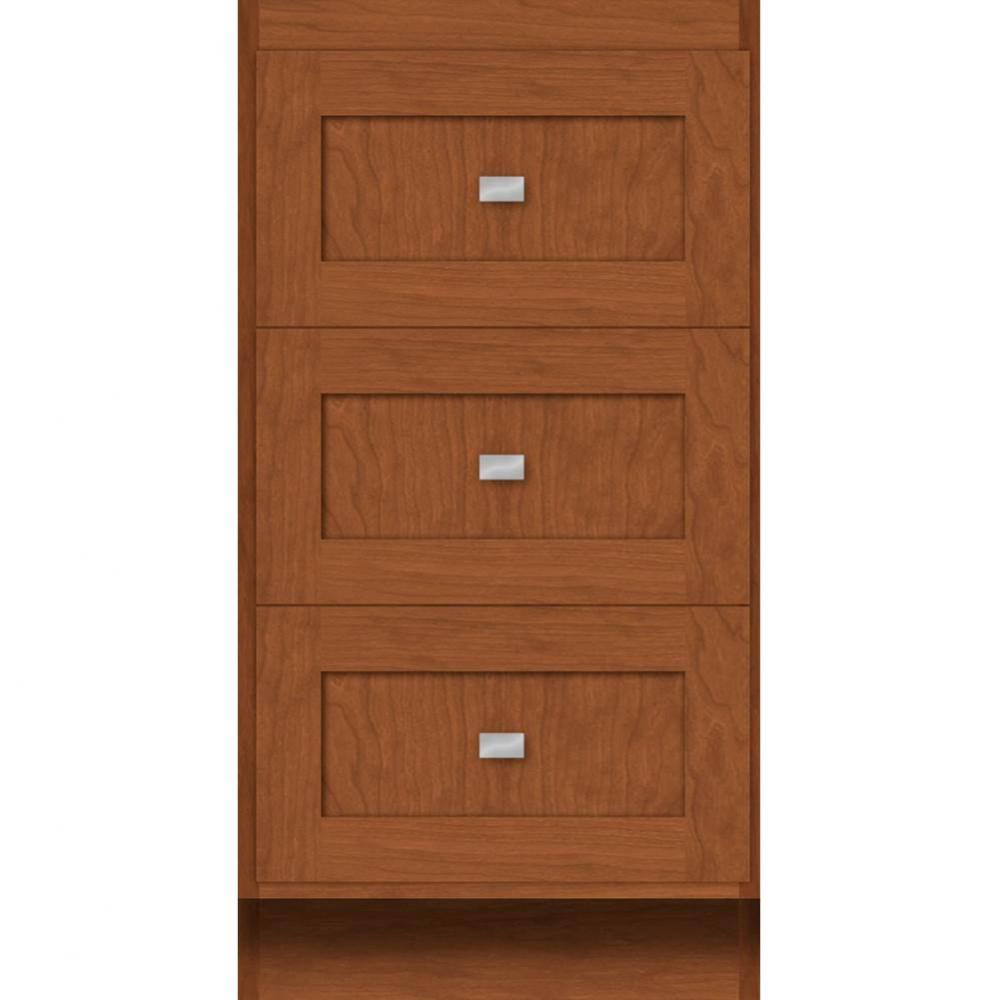 18 X 18 X 34.5 Montlake Drawer Bank Shaker Cinn Cherry