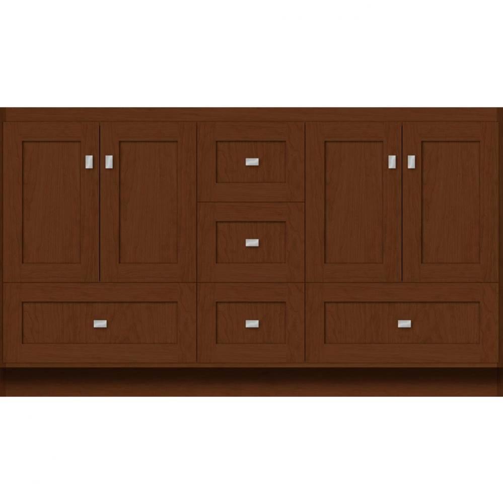 60 X 21 X 34.5 Montlake Vanity Shaker Pecan Cherry Db