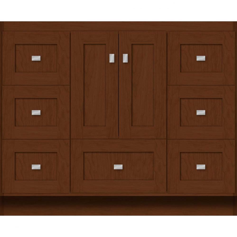 42 X 21 X 34.5 Montlake Vanity Shaker Pecan Cherry Sb