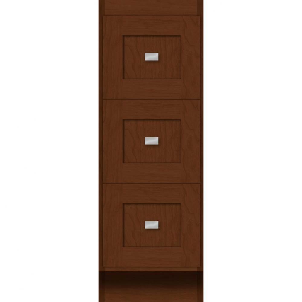 12 X 21 X 34.5 Montlake Drawer Bank Shaker Pecan Cherry