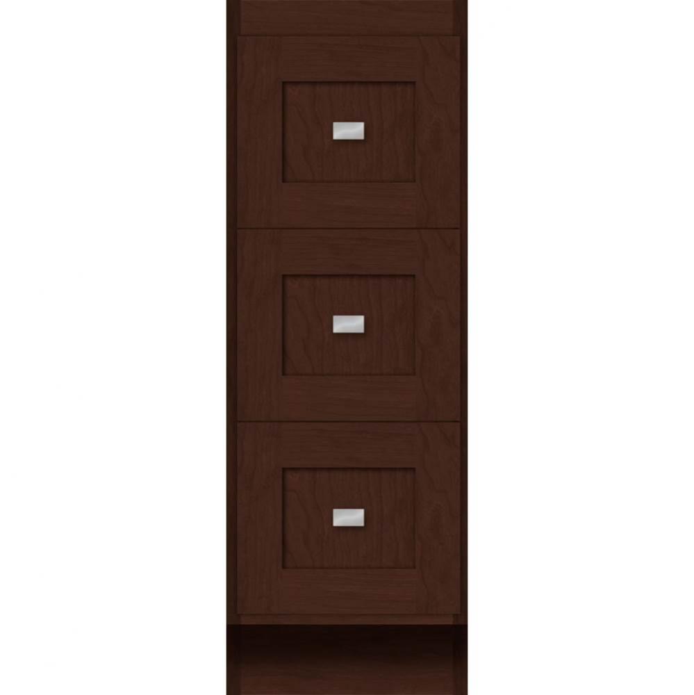 12 X 21 X 34.5 Montlake Drawer Bank Shaker Choc Cherry