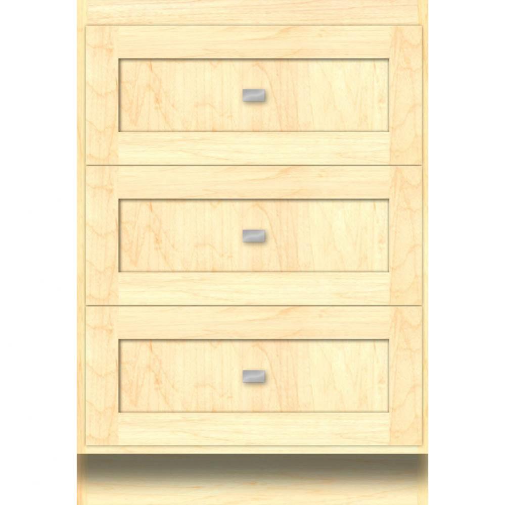 24 X 18 X 34.5 Montlake Drawer Bank Shaker Nat Maple