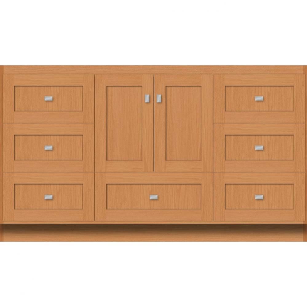 60 X 18 X 34.5 Montlake Vanity Shaker Nat Oak Sb