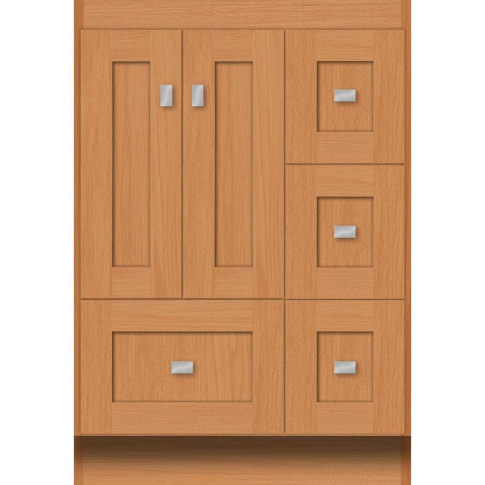 24 X 21 X 34.5 Montlake Vanity Shaker Nat Oak Rh