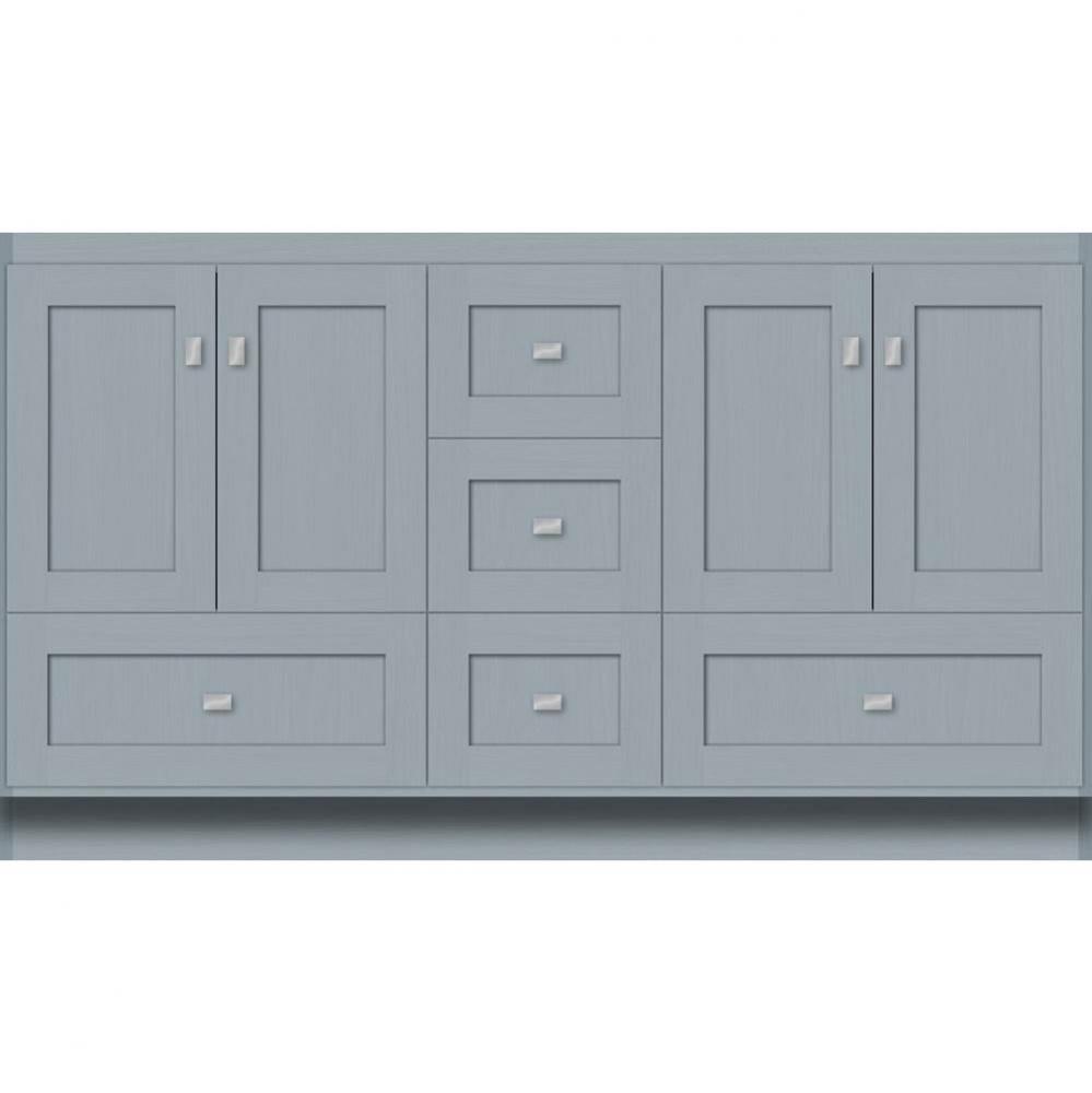 60 X 18 X 34.5 Montlake Vanity Shaker Silver Oak Db