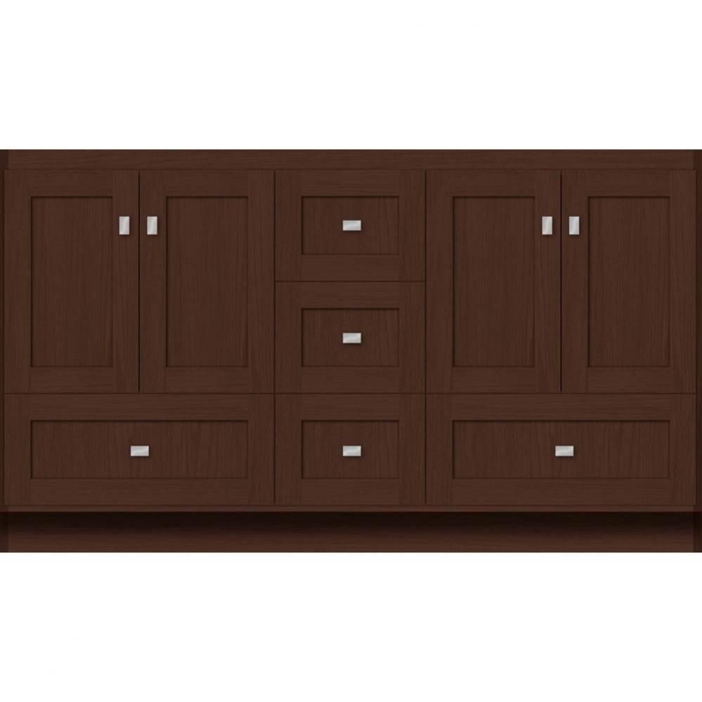 60 X 18 X 34.5 Montlake Vanity Shaker Choc Oak Db