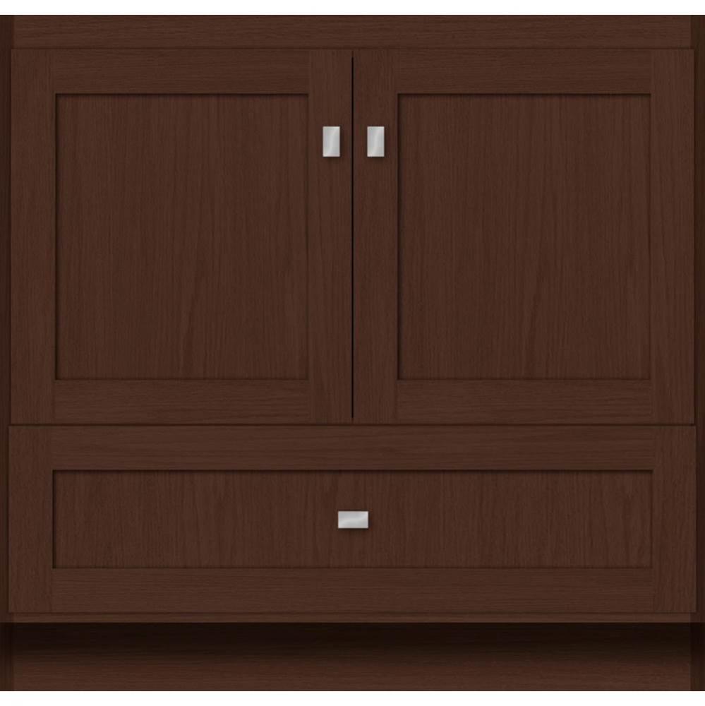 36 X 18 X 34.5 Montlake Vanity Shaker Choc Oak Std