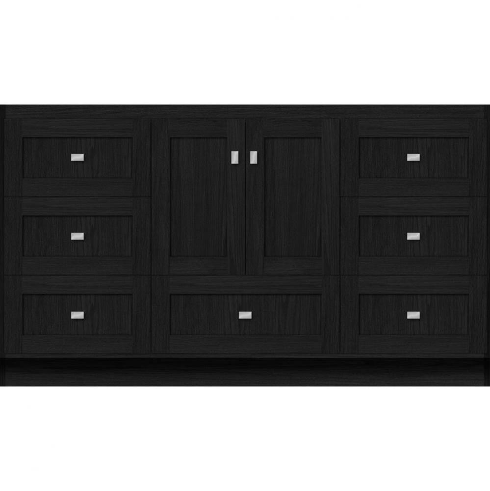 60 X 18 X 34.5 Montlake Vanity Shaker Midnight Oak Sb