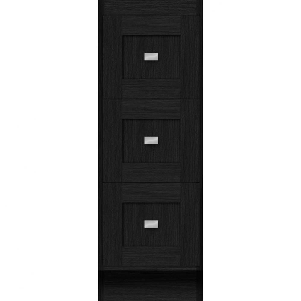 12 X 21 X 34.5 Montlake Drawer Bank Shaker Midnight Oak